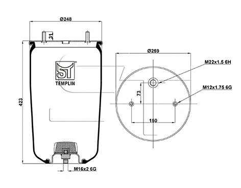 Bellow, air suspension (04.060.6206.021)