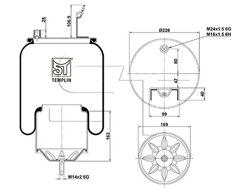 Bellow, air suspension (04.060.6206.050)