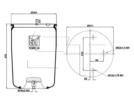Bellow, air suspension (04.060.6006.410)