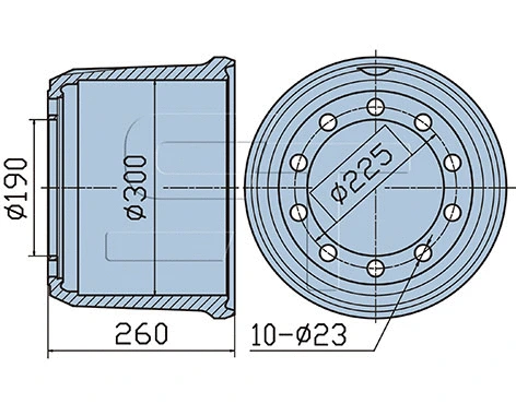 Brake Drum (03.090.0252.160)