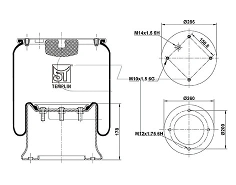 Bellow, air suspension (04.060.6106.330)
