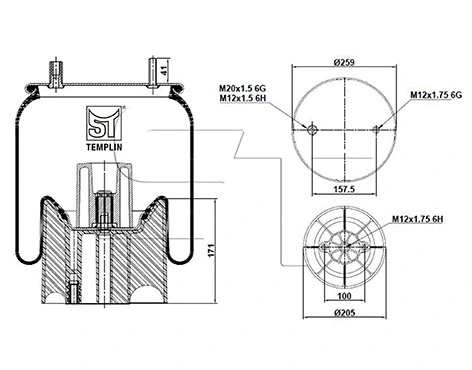 Bellow, air suspension (04.060.6306.820)