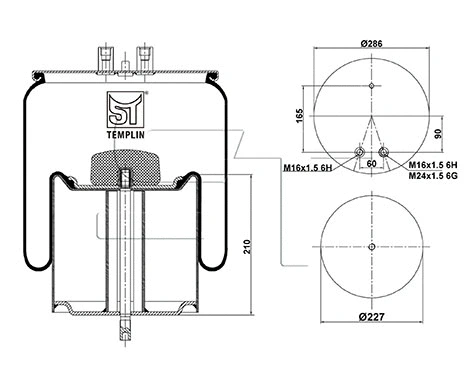 Bellow, air suspension (04.060.6106.360)