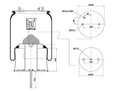 Bellow, air suspension (04.060.6306.091)