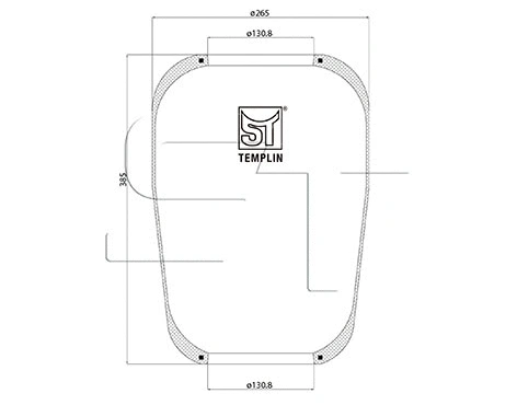 Bellow, air suspension (04.060.6006.690)