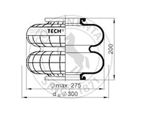 Bellow, air suspension (04.010.6000.060)