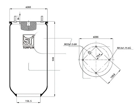 Bellow, air suspension (04.060.6006.671)