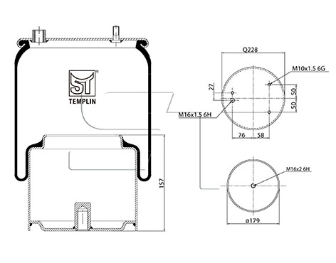 Bellow, air suspension (04.060.6206.880)