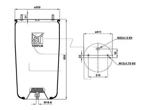 Bellow, air suspension (04.060.6006.600)