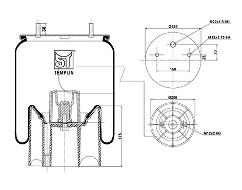 Bellow, air suspension (04.060.6106.620)