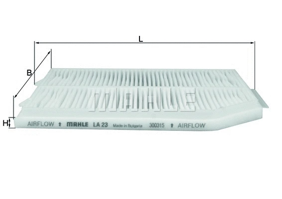 Filter, cabin air (LA 23)