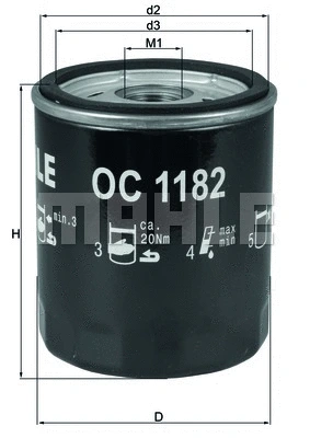 Oil Filter (OC 1182)