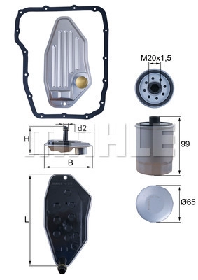 Hydraulic Filter, automatic transmission (HX 276 KIT)