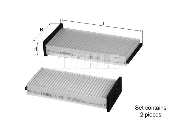 Filter, cabin air (LA 366/S)