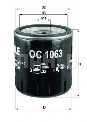 Oil Filter (OC 1063)