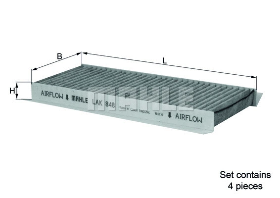 Filter, cabin air (LAK 848/S)