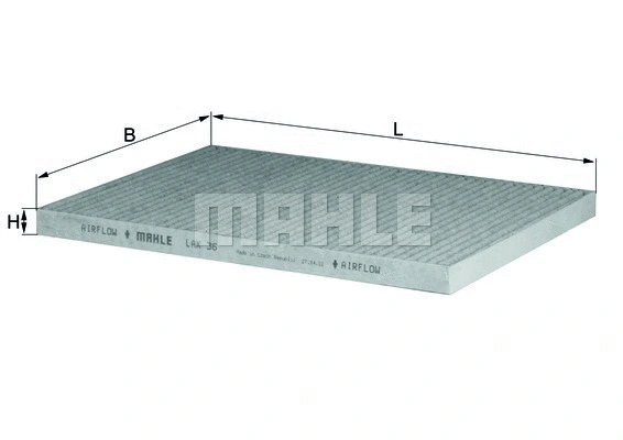 Filter, cabin air (LAK 36)