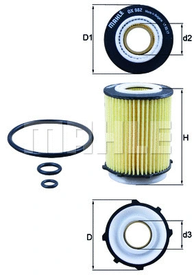 Oil Filter (OX 982D)