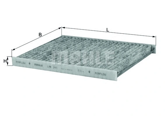 Filter, cabin air (LAK 241)