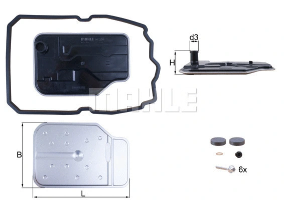 Hydraulic Filter, automatic transmission (HX 230 KIT)