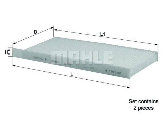 Filter, cabin air (LA 468/S)