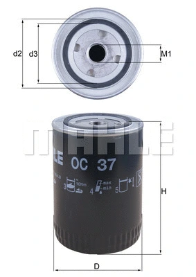 Oil Filter (OC 37)