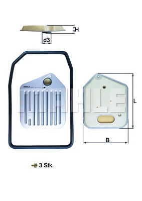 Hydraulic Filter, automatic transmission (HX 163KIT)