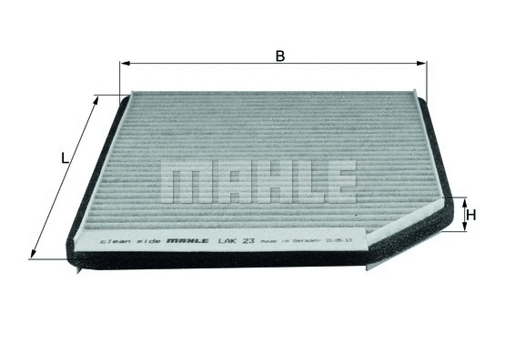 Filter, cabin air (LAK 23)