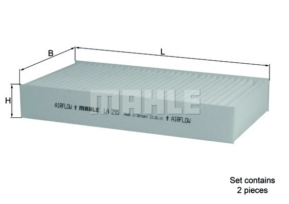 Filter, cabin air (LA 295/S)