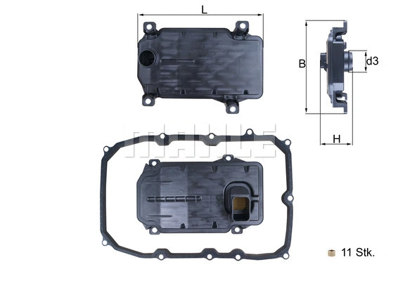 Hydraulic Filter, automatic transmission (HX 187KIT)