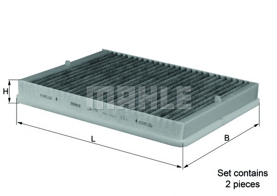 Filter, cabin air (LAK 73/S)