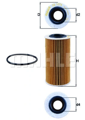 Oil Filter (OX 1076D)
