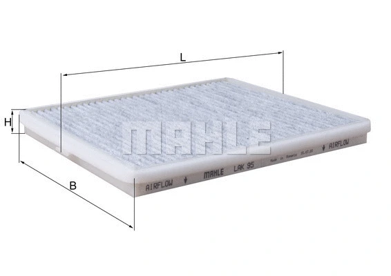 Filter, cabin air (LAK 95)