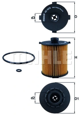 Oil Filter (OX 1075D)
