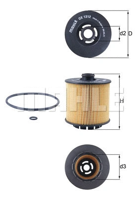 Oil Filter (OX 1312D)