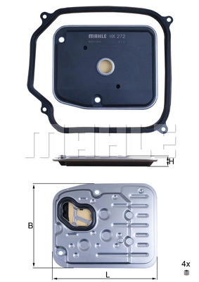 Hydraulic Filter, automatic transmission (HX 272D1)