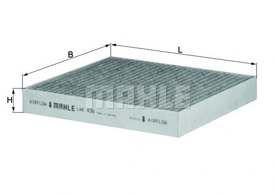 Filter, cabin air (LAK 436)
