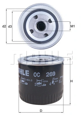 Oil Filter (OC 269)