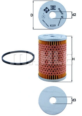 Fuel Filter (KX 9D)