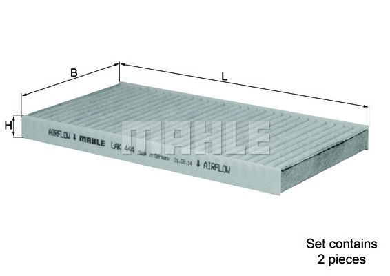 Filter, cabin air (LAK 444/S)