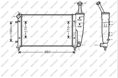 Radiator, engine cooling (LA002R003)