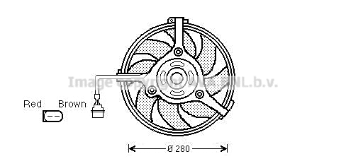 Fan, engine cooling (AI7510)