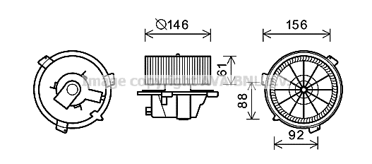 Electric Motor, interior blower (FT8418)
