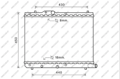 Radiator, engine cooling (SZ034R004)