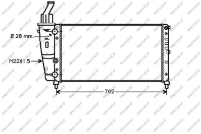 Radiator, engine cooling (FT132R012)