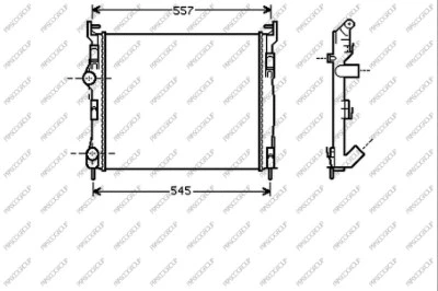 Radiator, engine cooling (RN322R010)
