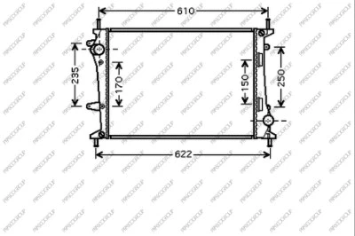 Radiator, engine cooling (FT717R002)