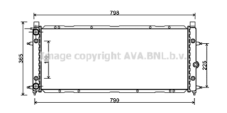 Radiator, engine cooling (VN2094)