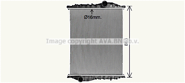 Radiator, engine cooling (MN2110N)