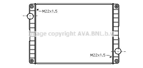 Radiator, engine cooling (VL2051)